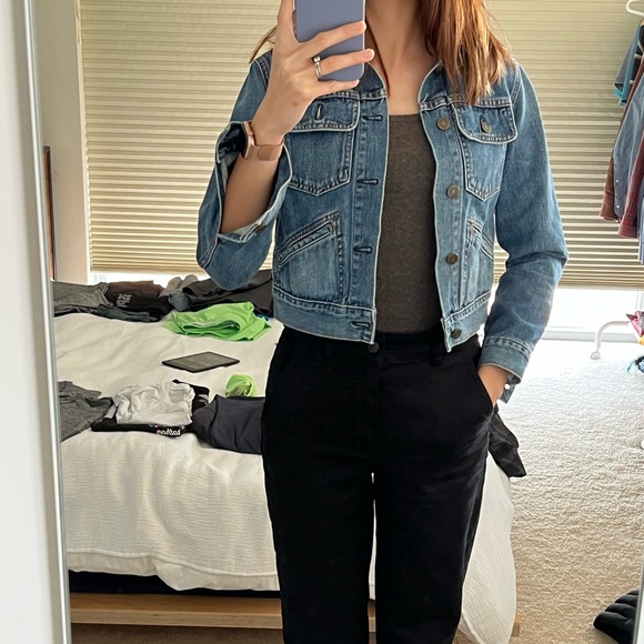 Reformation cropped Jean jacket - Picture 4 of 4